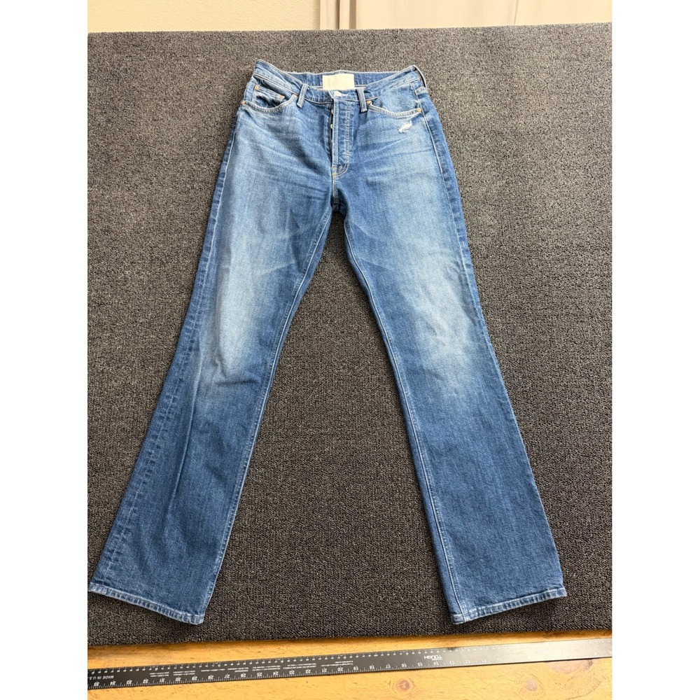 MOTHER Superior The Tripper High Rise Kick Flare Jeans Medium Wash Sz 27